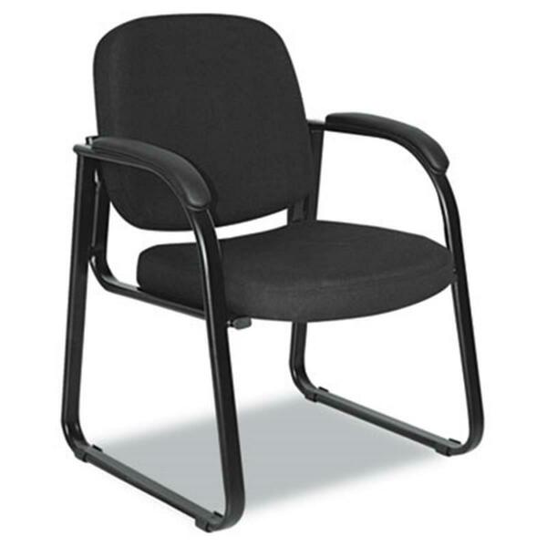 Alera Technologies Reception Lounge Series Sled Base Guest Chair Black Fabric RL43CFA10B